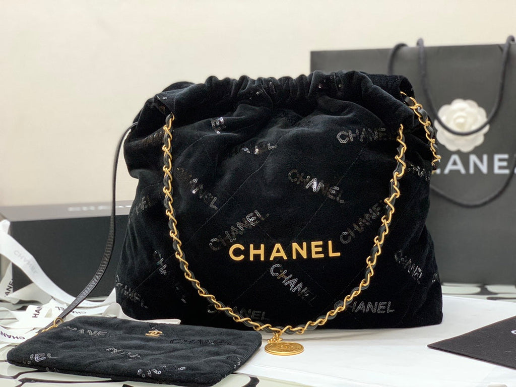 CHLMedium CHL22 Handbag Black For Women, Women’s Bags 16.4in/42cm AS3261 B09102 94305