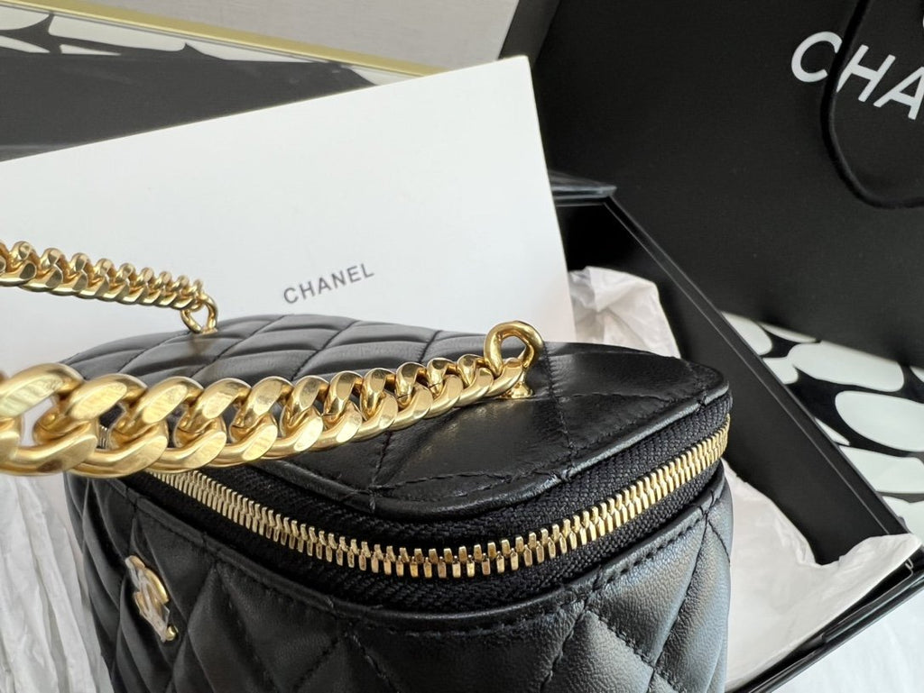 CHLVanity With Chain Black For Women Bags 6.2in/16cm