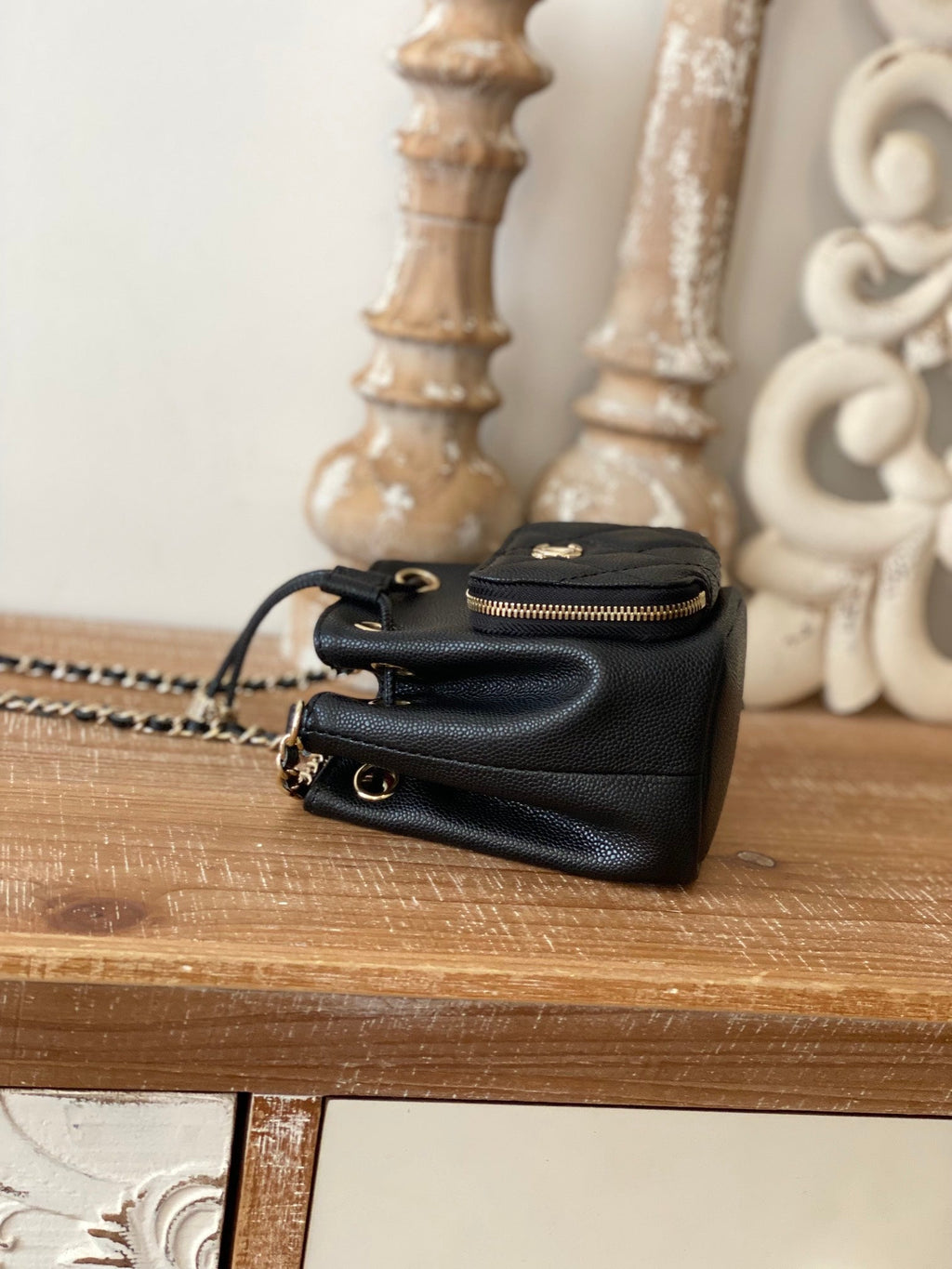 CHLMini Bucket Bag With Strap Black For Women, Women’s Bags 4.9in/12.5cm
