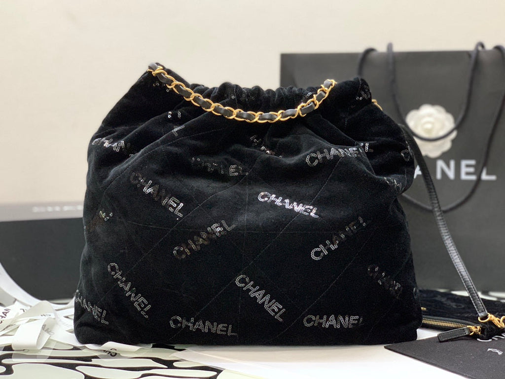 CHLMedium CHL22 Handbag Black For Women, Women’s Bags 16.4in/42cm AS3261 B09102 94305