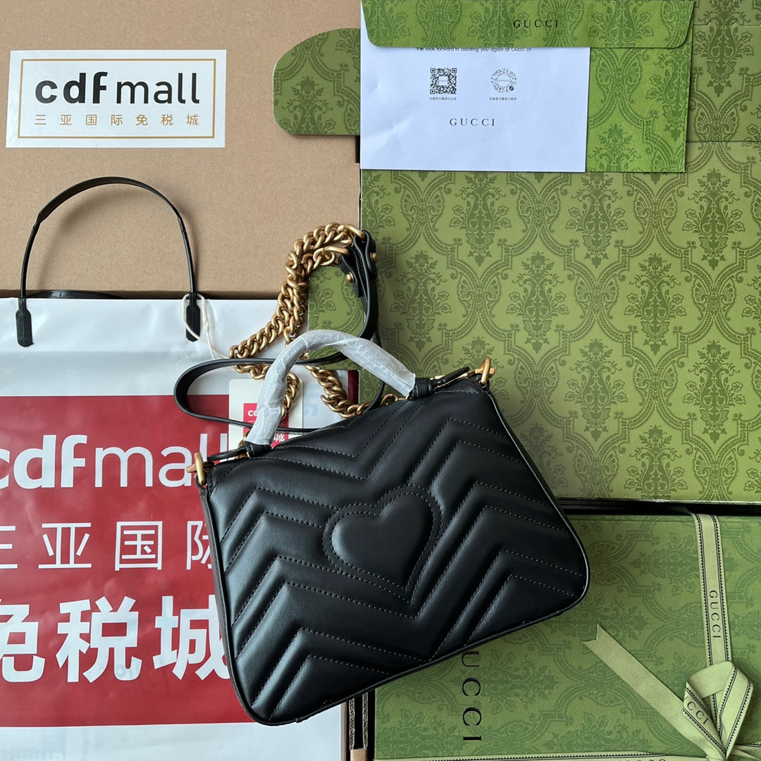 Glami Marmont Mini Top Handle Bag Black For Women, Women’s Bags 8.3in/21cm Glami Ã¢â‚¬Å½547260 DTGLAMIT 1000