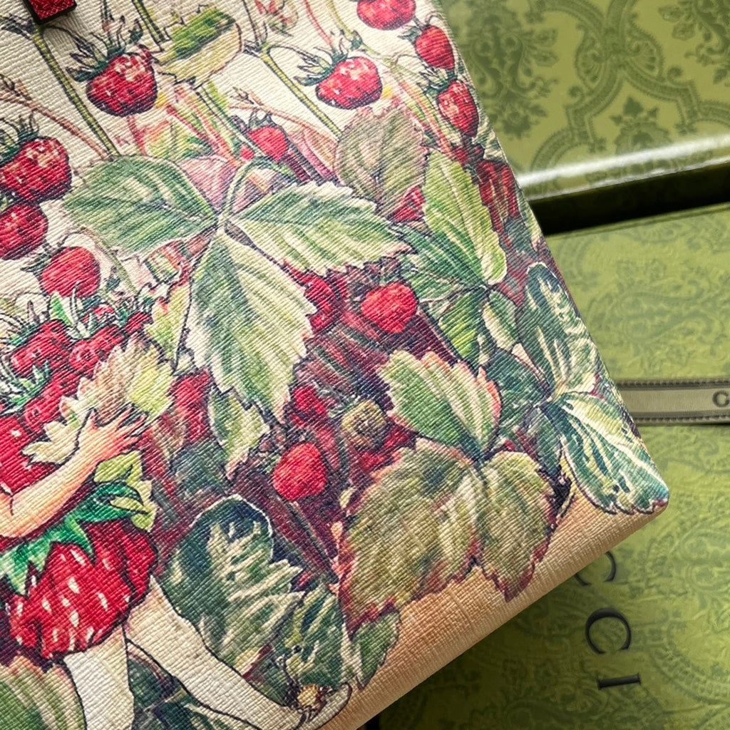 gg Children’s Tote Bag With Strawberry Fairy Print White For Women, Women’s Bags 7.9in/20cm gg‎