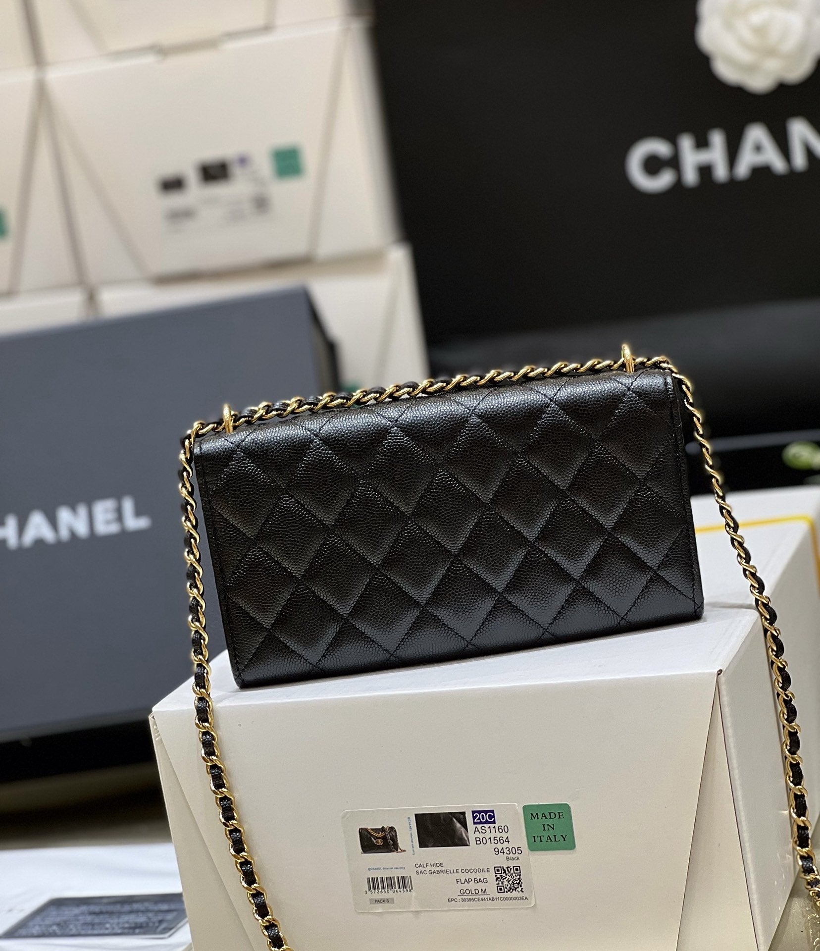 CHLSmall Coin Pocket WOC Shoulder Bag Black For Women, Women’s Bags 7.9in/20cm