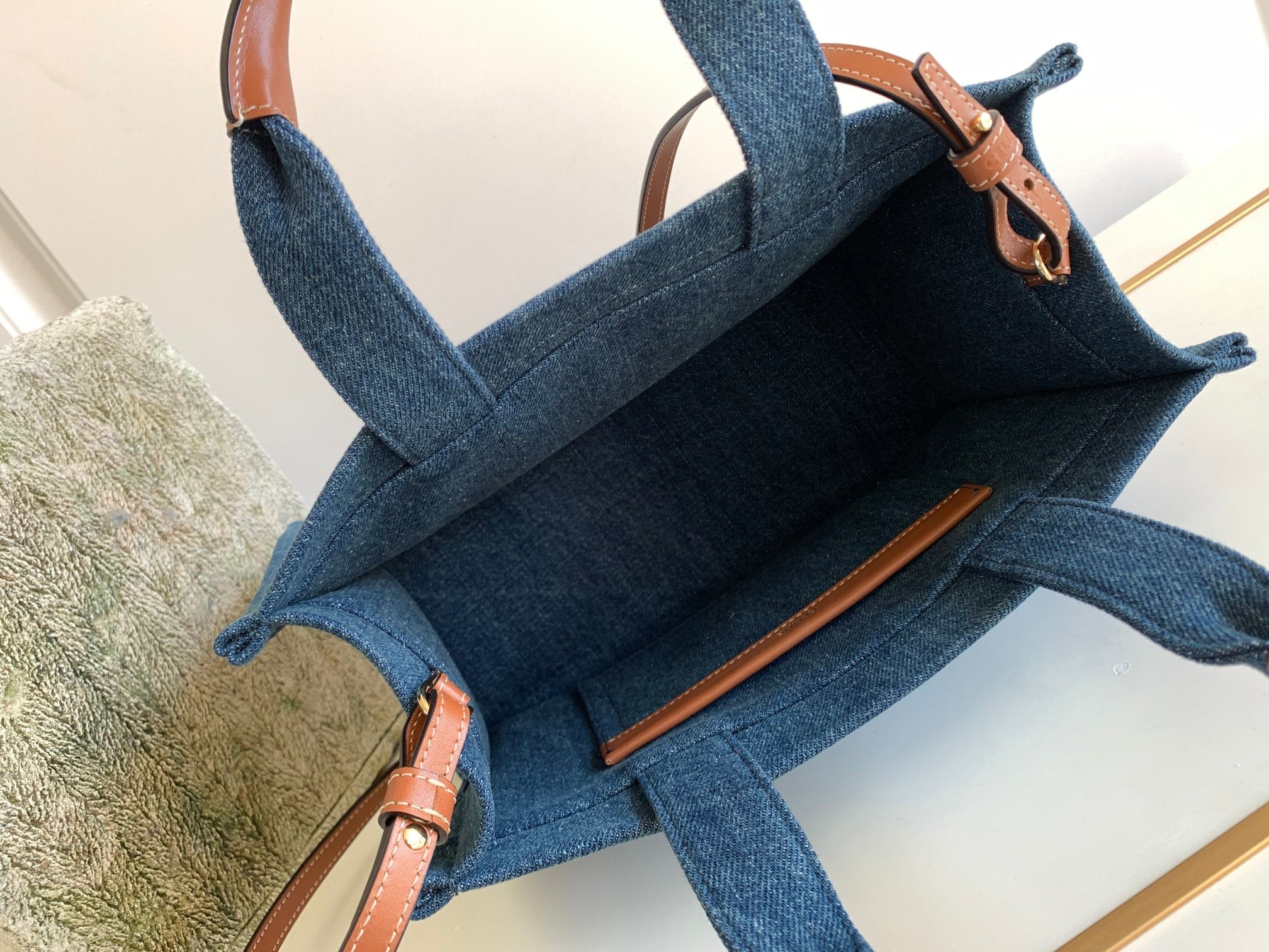 GLAMI Small Denim Tote For Women 11.4in/29cm