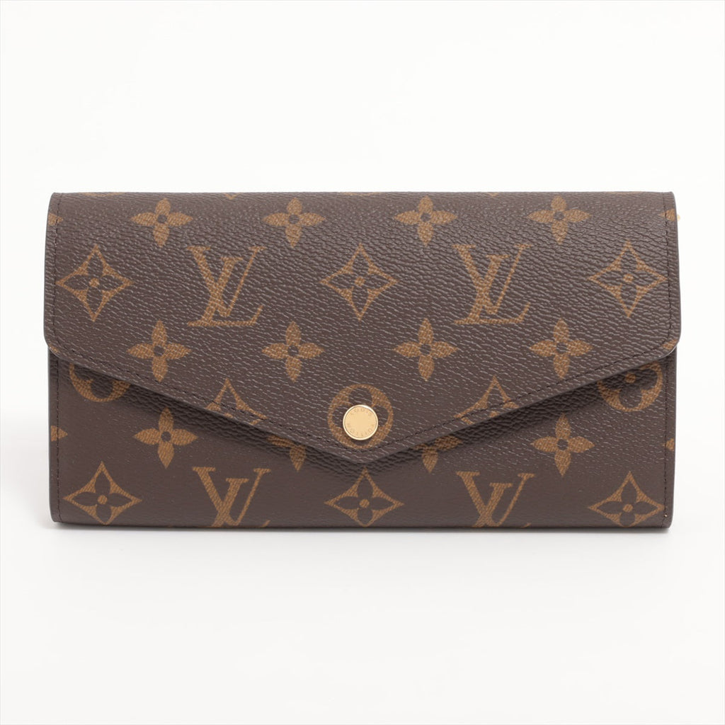 Louis Vuitton Monogram Portefoliosara M60531 Brown Long   Wallet