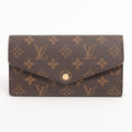 Louis Vuitton Monogram Portefoliosara M60531 Brown Long   Wallet
