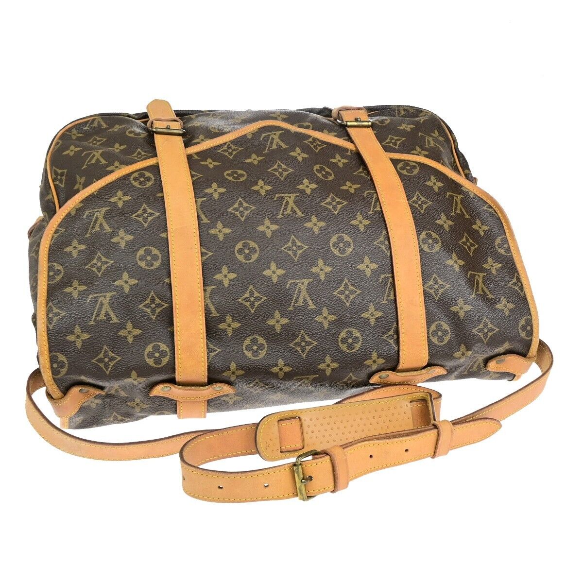 Louis Vuitton Saumur 43  Canvas Shoulder Bag