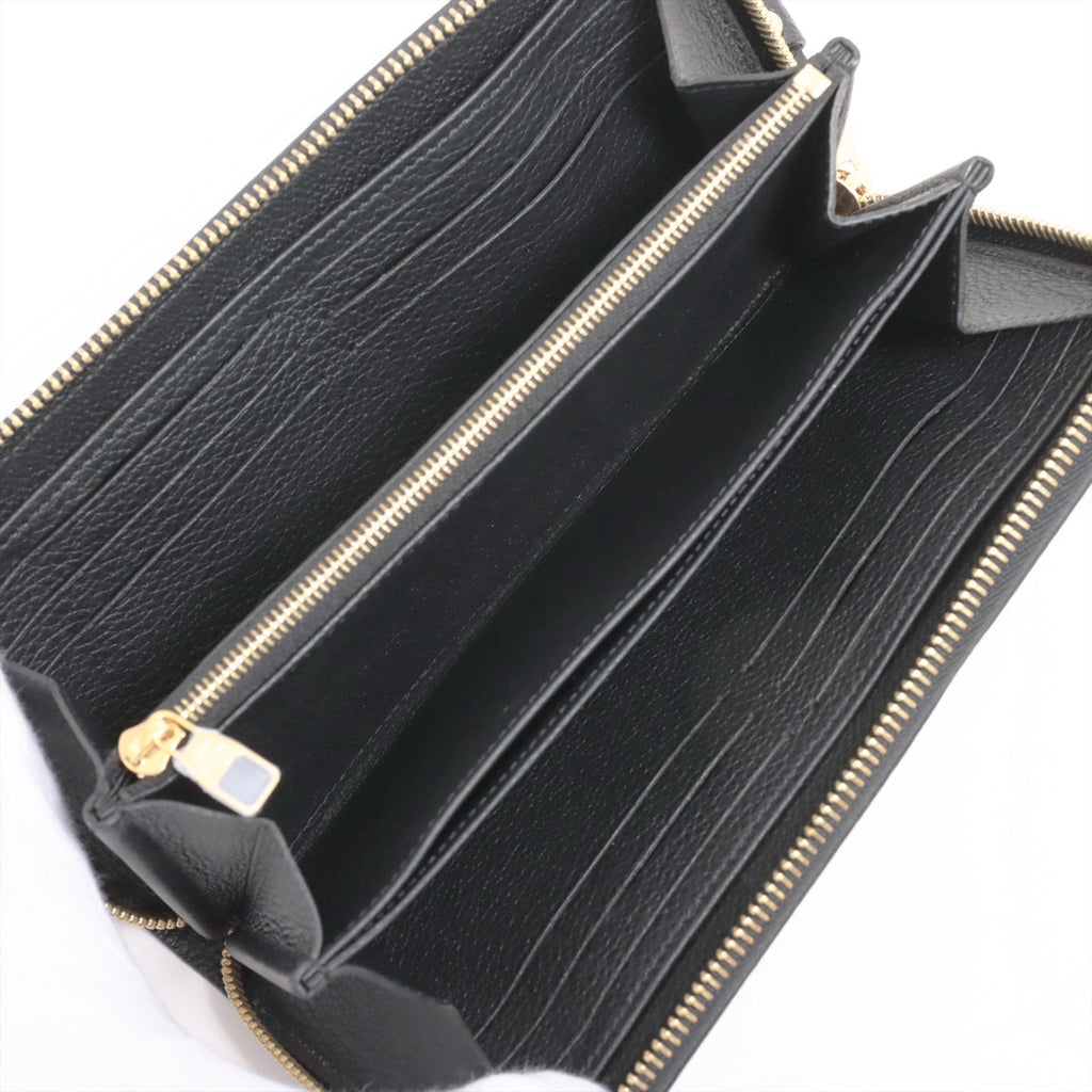 Louis Vuitton Bi-Color Monogram Implant Zippyr Wallet M80481 Noneir Round Zipper Wallet
