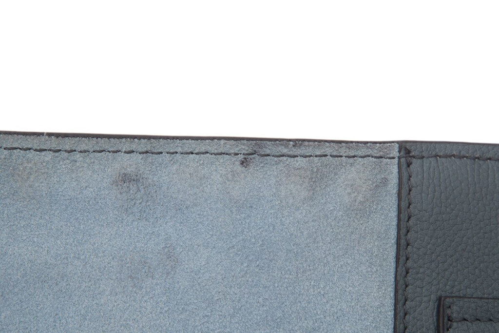 Prada Slate Blue Leather Studded Etiquette Crossbody Handbag