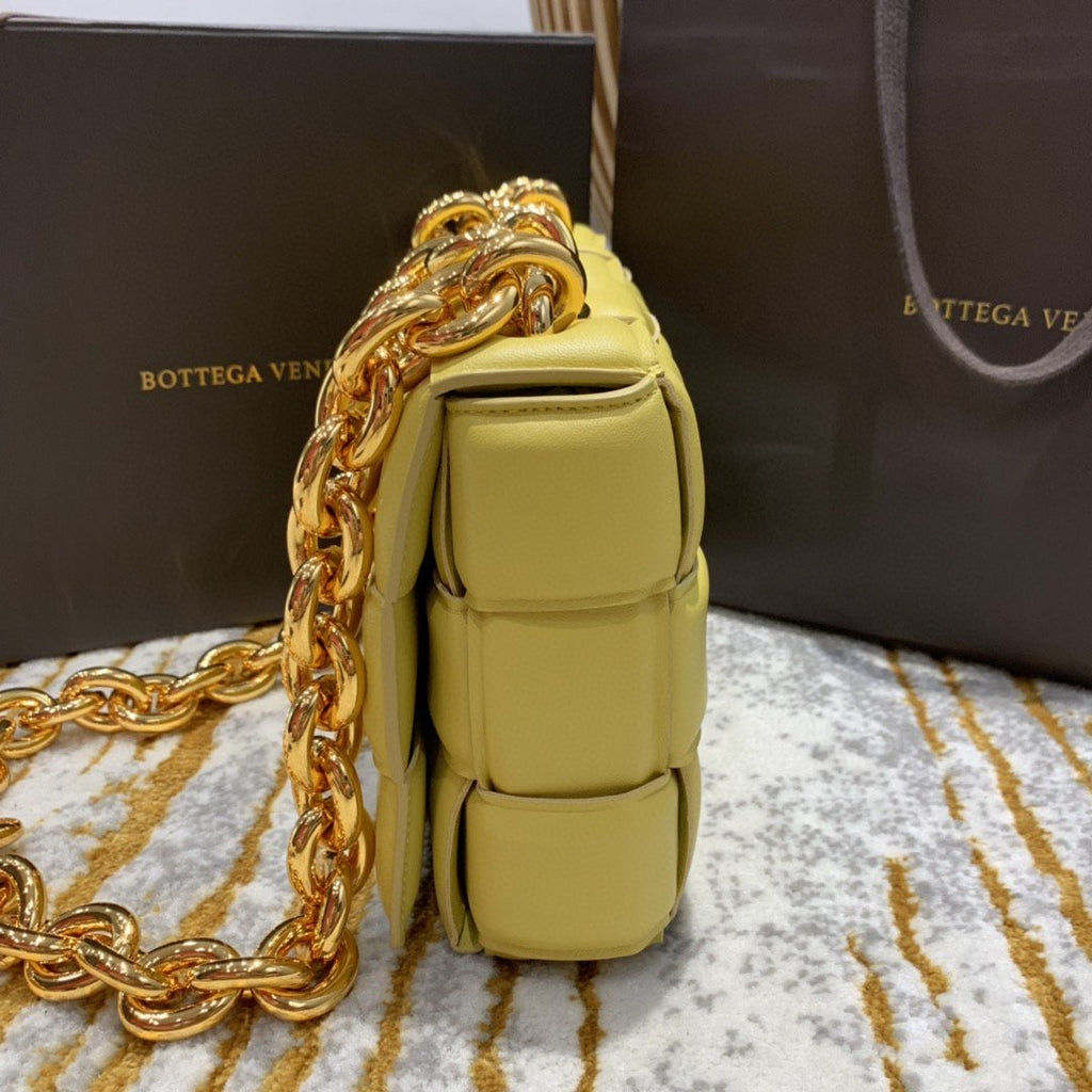 GLAMI Chain Cassette Bag For Women 10.2in/26cm In Yellow