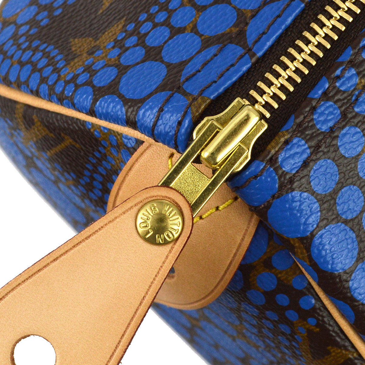 Louis Vuitton 2012 Blue Pumpkin Dot Speedy 30 M40691