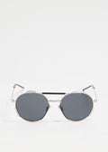 Dior Aviator Round Sunglasses in Silver Metal