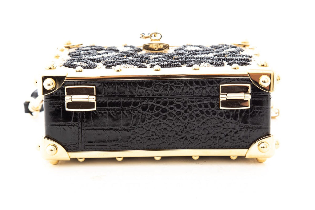 Dolce & Gabbana Black & Gold Dolce Box Handbag
