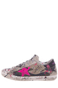 Golden Goose Limited Edition Paint Splatter Black & Pink Sneakers