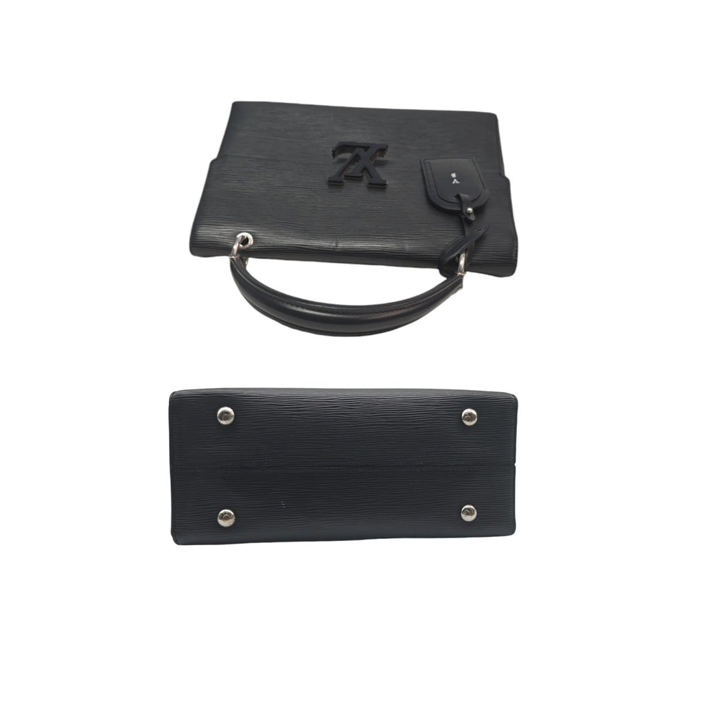 Louis Vuitton Black Epi Grenelle Handbag