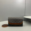 GLAMI Wallet On Strap In Triomphe Canvas Brown For Women 8in/20cm 10D852CG9.04LU