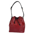 Louis Vuitton Epi Noe Shoulder Bag Red Black Gold Hardware