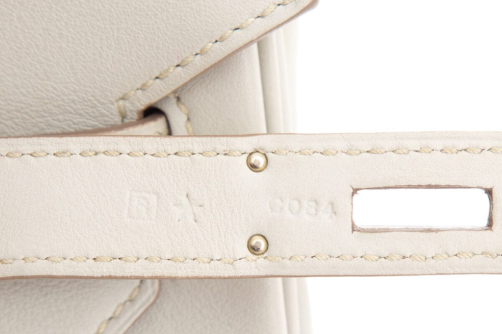 HermÃƒÆ’Ã‚Â¨s 2014 Square R Craie Swift 30 cm Birkin W/ Palladium HW