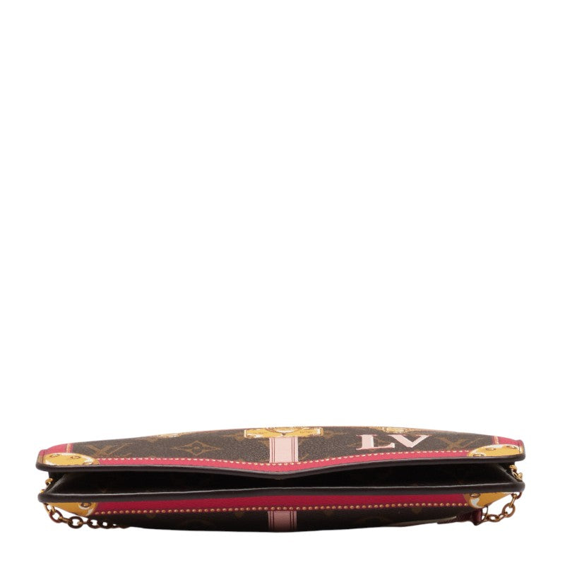 Louis Vuitton Monogram Samartank Pochette Weekend Long Wallet  Chain Wallet M62456 Brown PVC  Louis Vuitton
