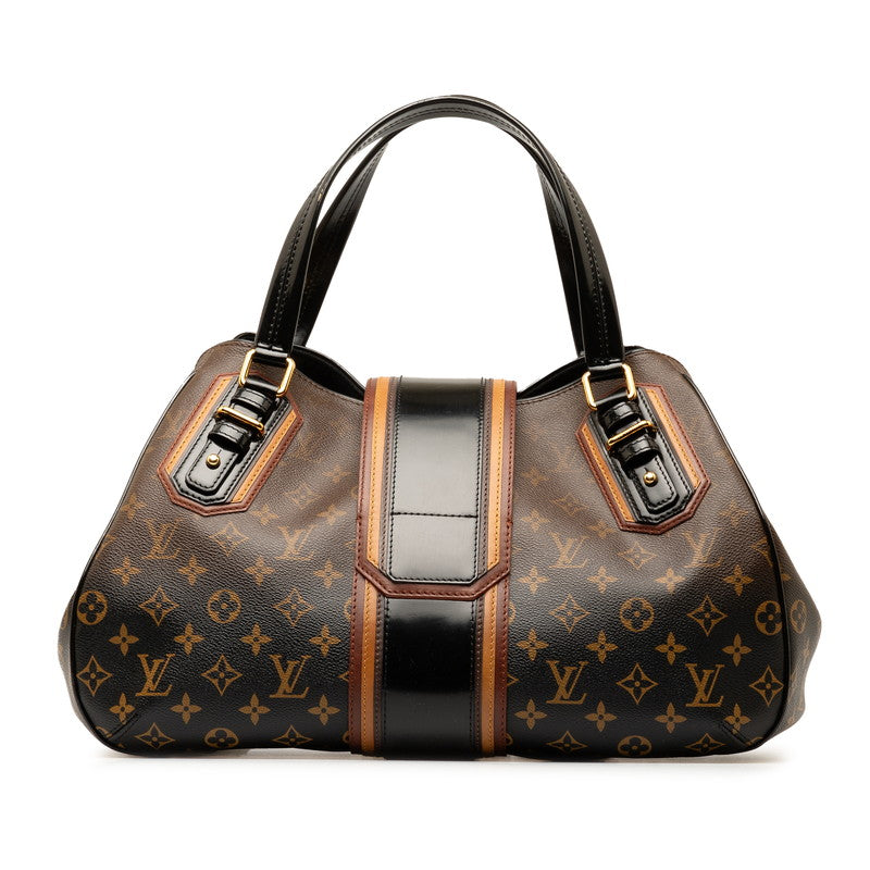 Louis Vuitton Monogram Mir Grid 2007 Limited Handbag M95579 Brown Black PVC Leather  Louis Vuitton