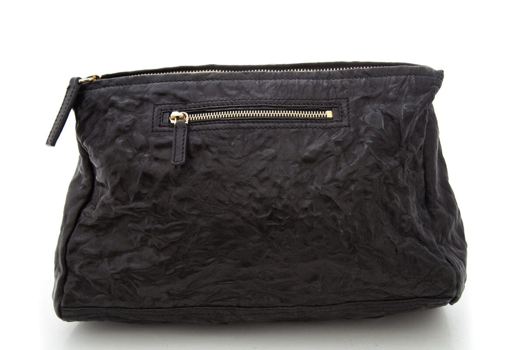 Givenchy "Pandora"  Medium Black Tumbled Leather Cross-Body