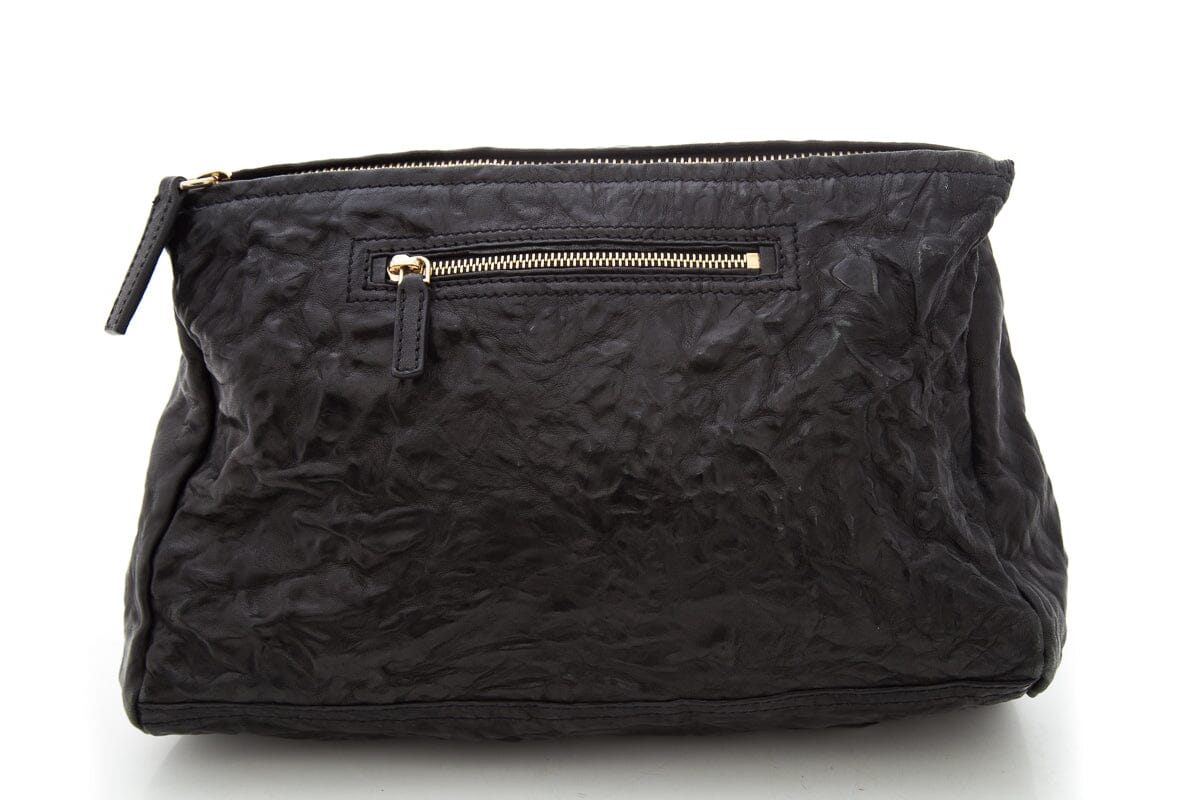 Givenchy "Pandora"  Medium Black Tumbled Leather Cross-Body