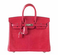 HermÃƒÆ’Ã‚Â¨s Birkin 25 Rouge Exotic Lizard Bag