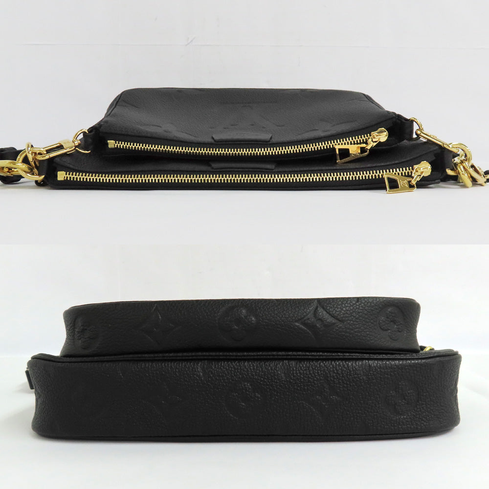 Louis Vuitton Multi-Pouch Accessories M80399 Monogram Amplant Accessories Bag Noir Chain G  Leather