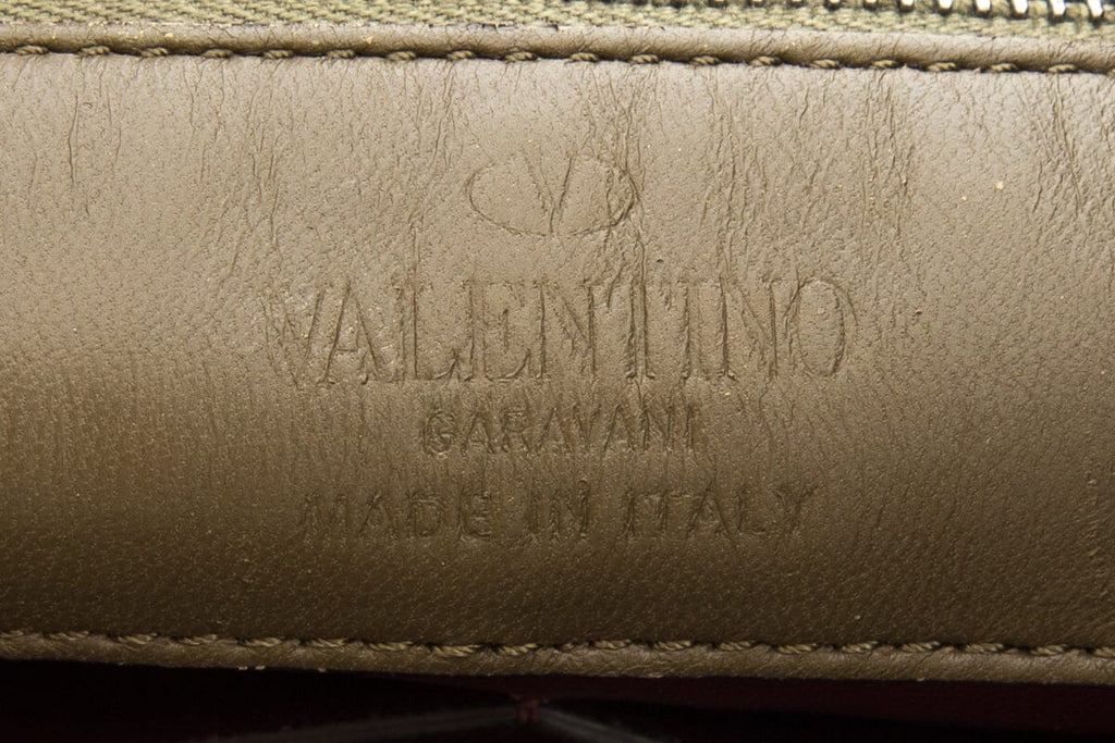 Valentino Camo Abstract Stitch Tote