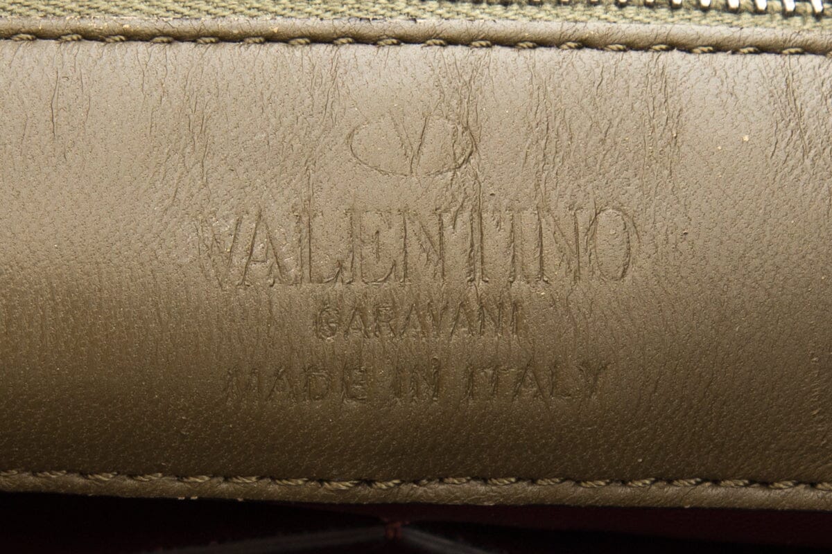 Valentino Camo Abstract Stitch Tote