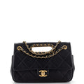 CHANEL A Real Catch Flap Bag Quilted Lambskin Medium