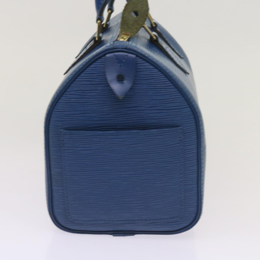 Louis Vuitton Epi Speedy 25 Hand Bag Toledo Blue M43015 Lv Auth 66353