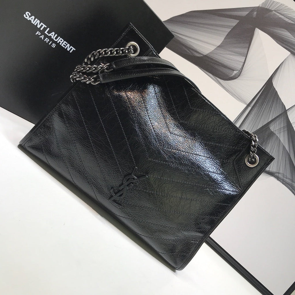 GLAMI Niki MeGLAMIum Shopping Bag Black For Women 12.6in/32cm YSLÃ‚Â 