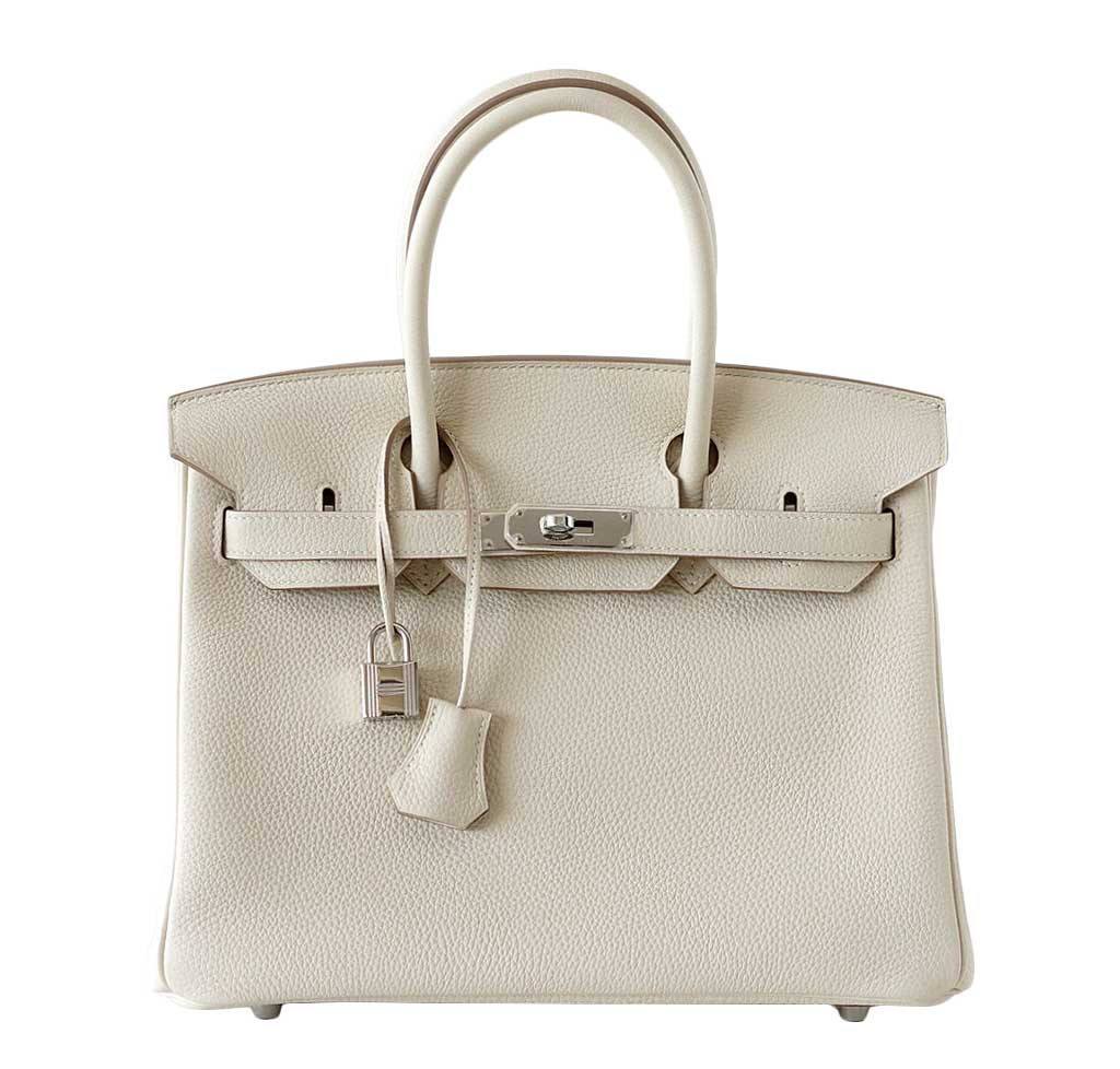 HermÃƒÆ’Ã‚Â¨s Birkin 30 Craie PHW