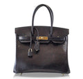 HermÃƒÆ’Ã‚Â¨s Birkin 30 Bag Noir Lizard GHW