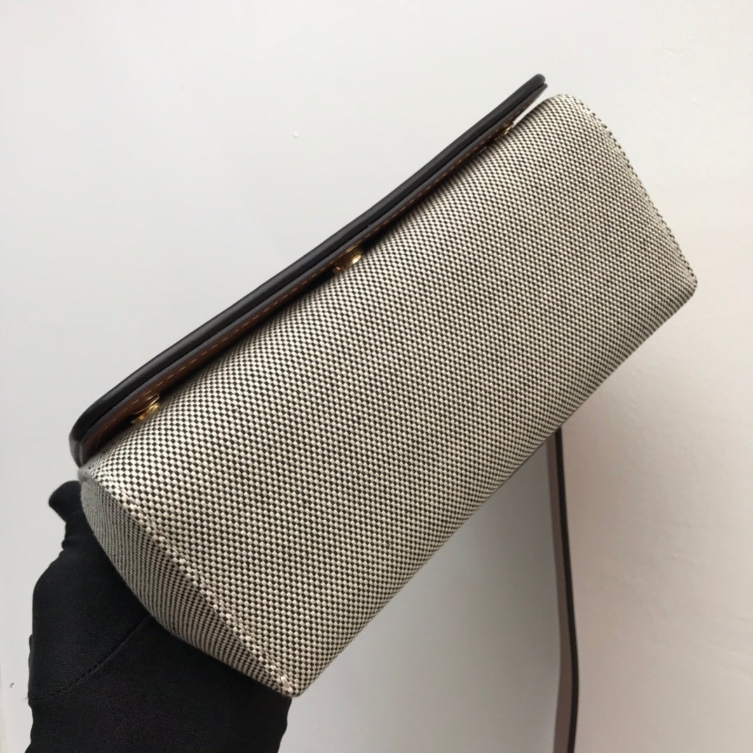 GLAMI Horseferry Print Cotton Canvas Small Crossbody Bag For Women, Bags 7.1in/18cm 80398691