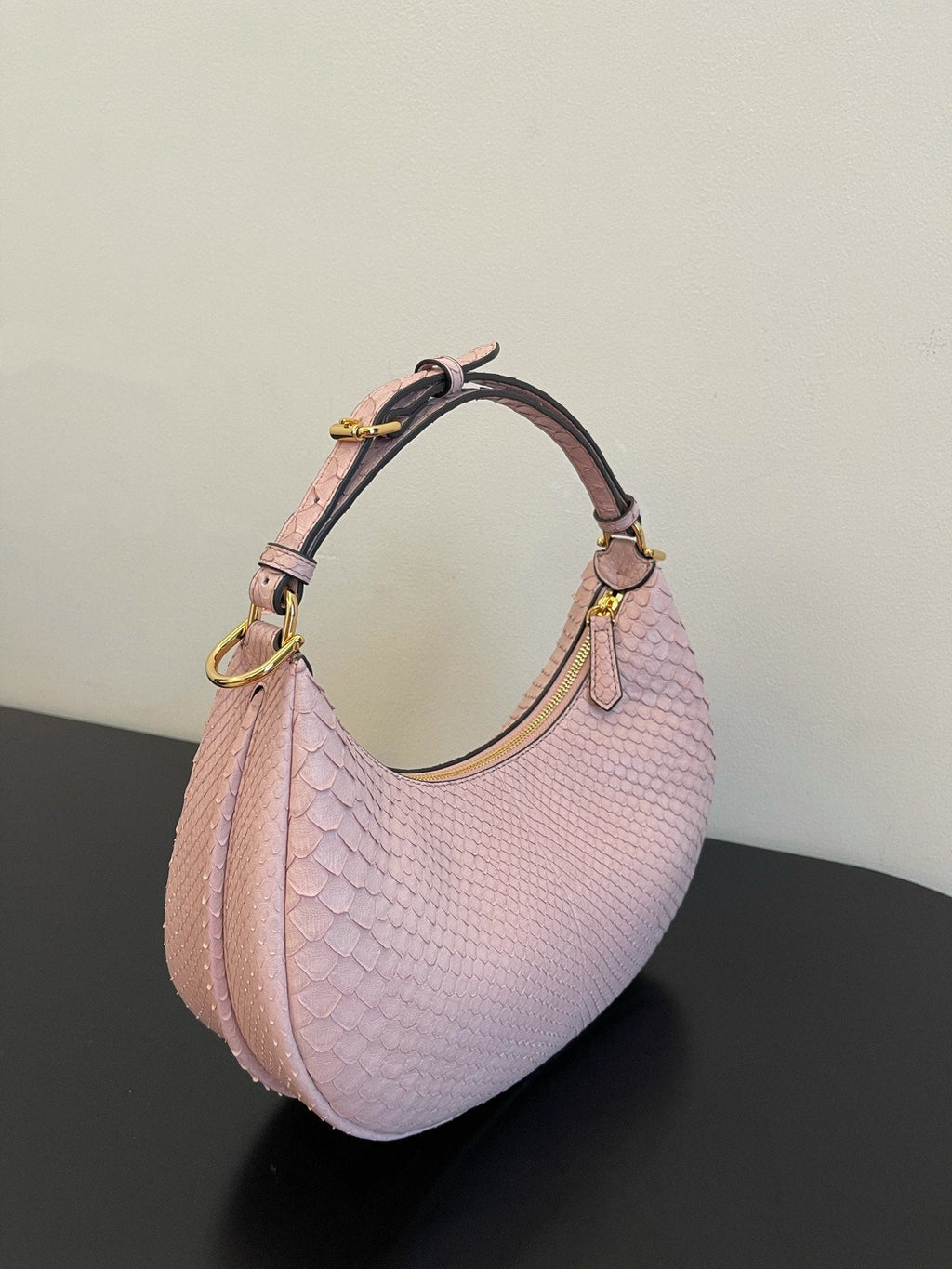 FI FIgraphy Pale pink Python Small Bag For Woman 29cm/11in 8BR798AHN2F1HKJ