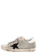 Golden Goose Grey Netting Black Star Super Star Sneakers SZ 35