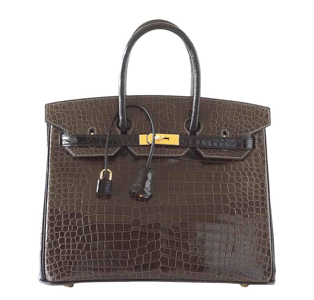 HermÃƒÆ’Ã‚Â¨s Birkin 35 Bi-Color Crocodile Special Order Bag