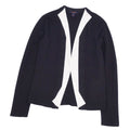 Louis Vuitton e Cardigan Long Sleeve Long Sleeve Landless Cashmere Wool Silk Tops  M Black/White