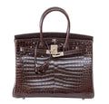 HermÃƒÆ’Ã‚Â¨s Birkin 35 Chocolate Crocodile Bag