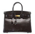 HermÃƒÆ’Ã‚Â¨s Birkin 35 Porosus Crocodile Noir GHW Bag