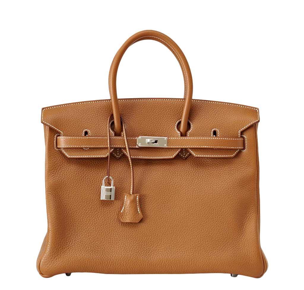 HermÃƒÆ’Ã‚Â¨s Birkin 35 Gold Togo Bag PHW