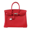 HermÃƒÆ’Ã‚Â¨s Birkin 35 Rouge Casaque Epsom Bag PHW