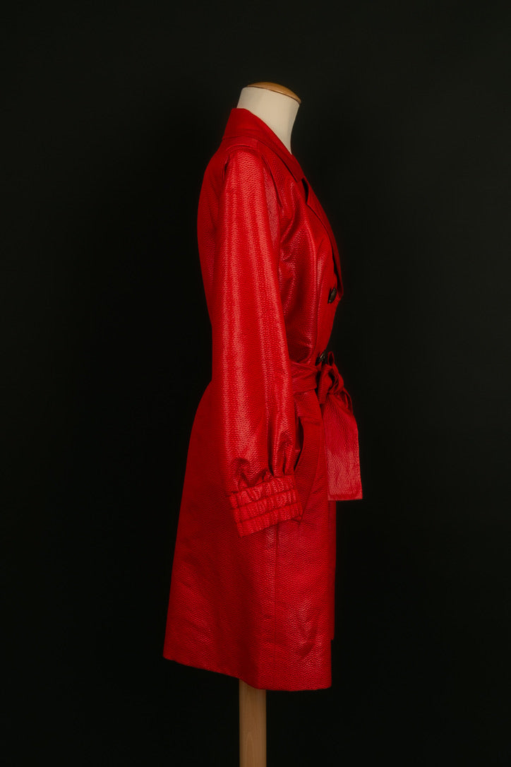 Manteau rouge Yves Saint Laurent
