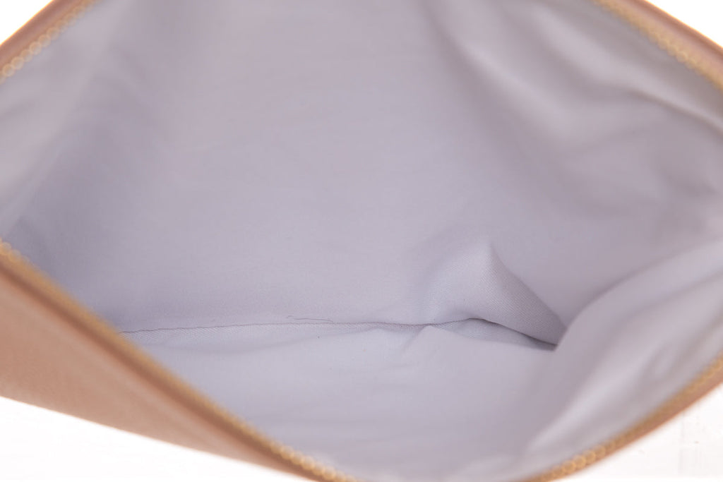 Chloe Nude & White Leather Pouch