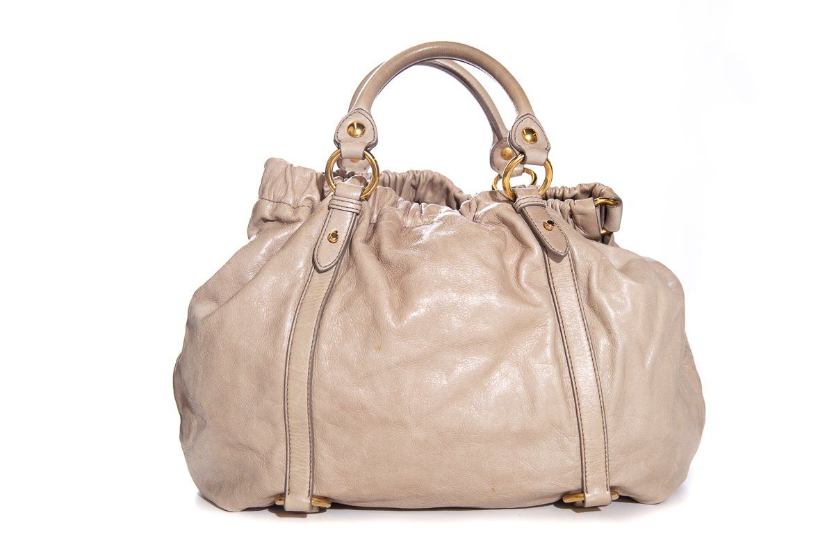 Miu Miu Taupe Handle Bag