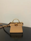 FI GlamI ISeeU Petite Brown Micro Bag For Woman 11cm/4.5in