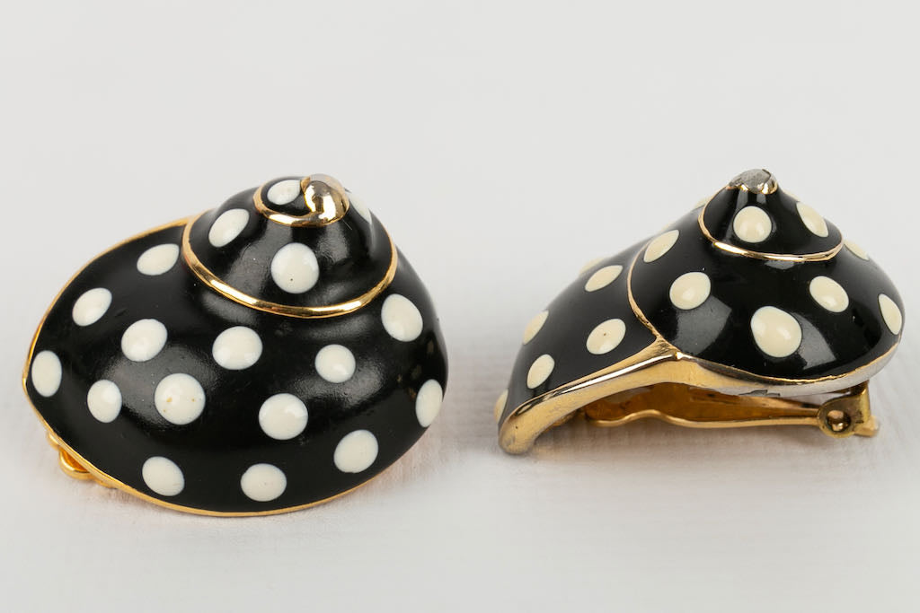 Boucles d'oreilles escargots Kenneth Lane