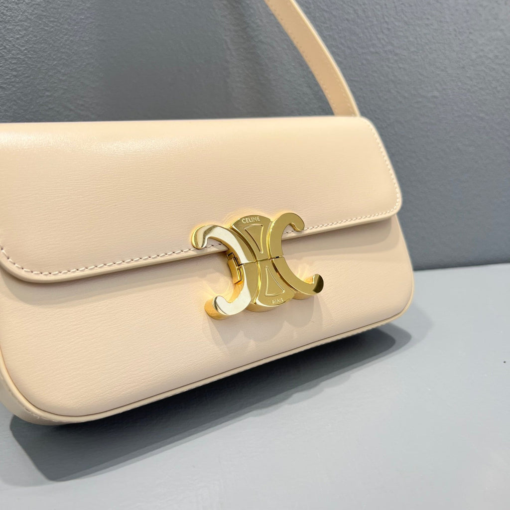GLAMI Triomphe Shoulder Bag Beige For Women 8in/20.5cm